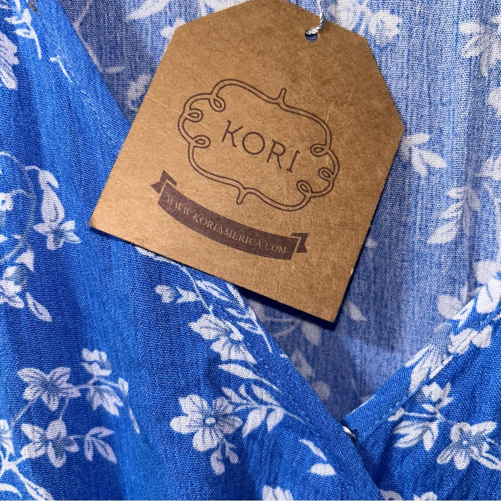 NWT KORI blue floral sundress 1XL - Picture 4 of 10